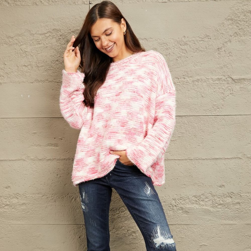 Fuzzy Chunky Knit Sweater